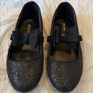 Michael Kors Kids Black Sparkle Dress Shoes